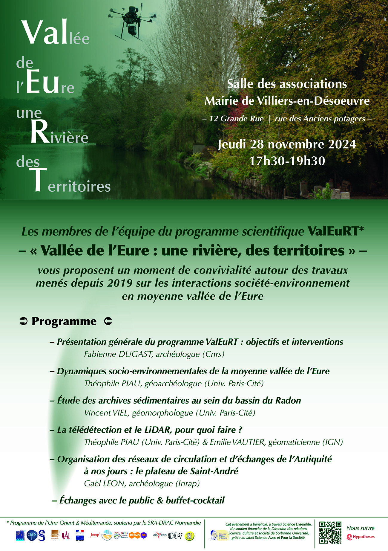 Présentation des études et résultats menés en vallée de l’Eure